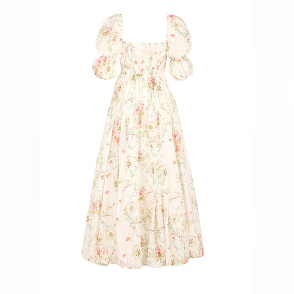 New Maison Amory Romance Galore Maxi Dress in Neon Princess Floral Sz 1X - Picture 2 of 3